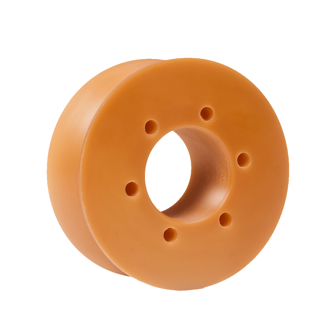 Eine Laufrolle aus PU