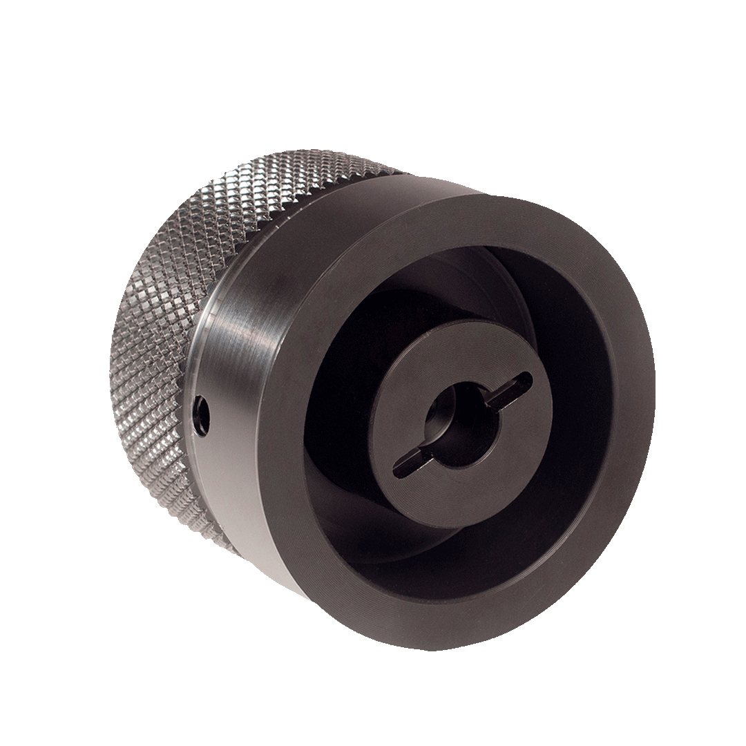 Handrad aus schwarzen POM