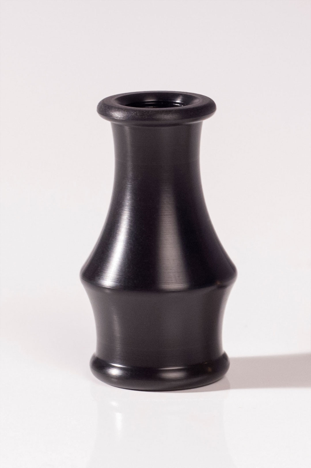 Dudelsackmundstück aus schwarzen Polyoxymethylen